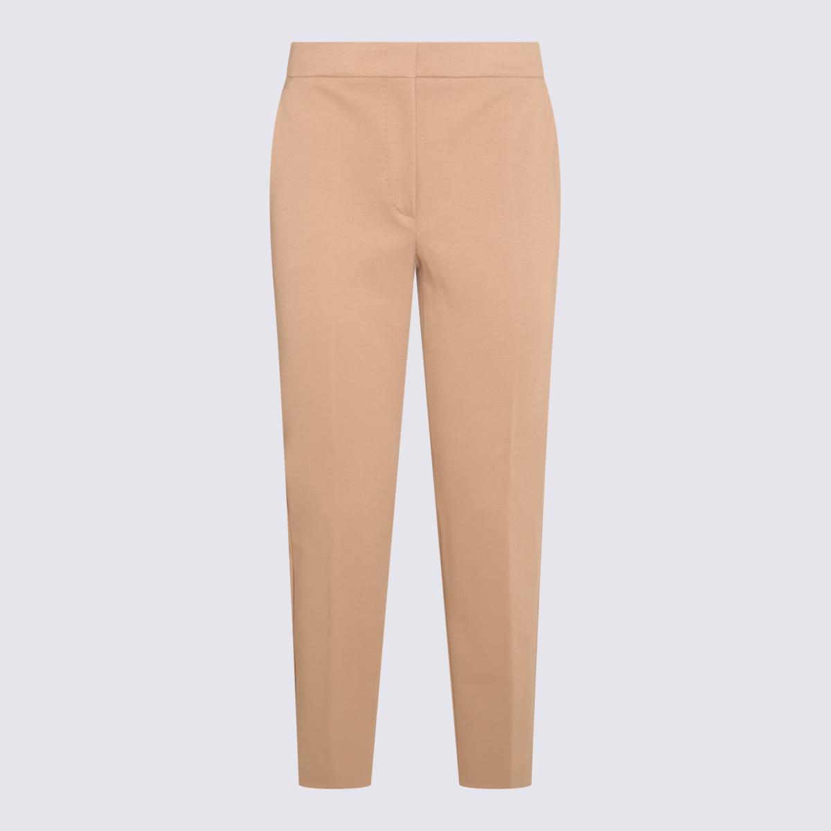 max mara beige cotton pegno pants