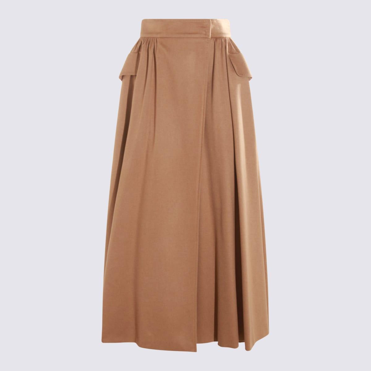 max mara beige eufemia skirt