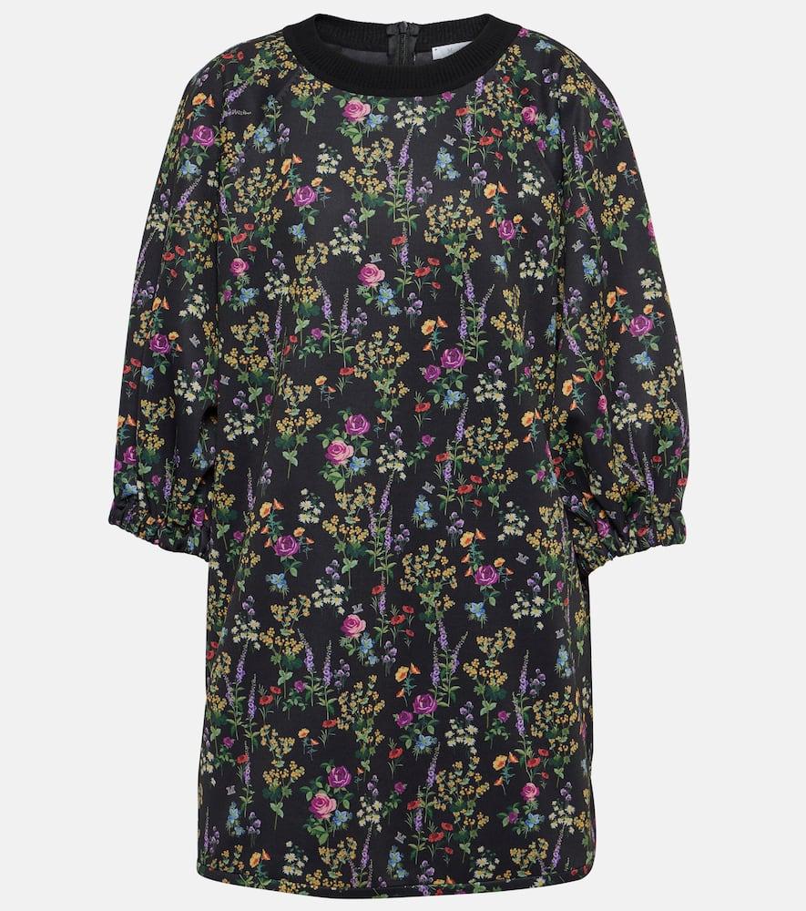 max mara billy floral jersey minidress