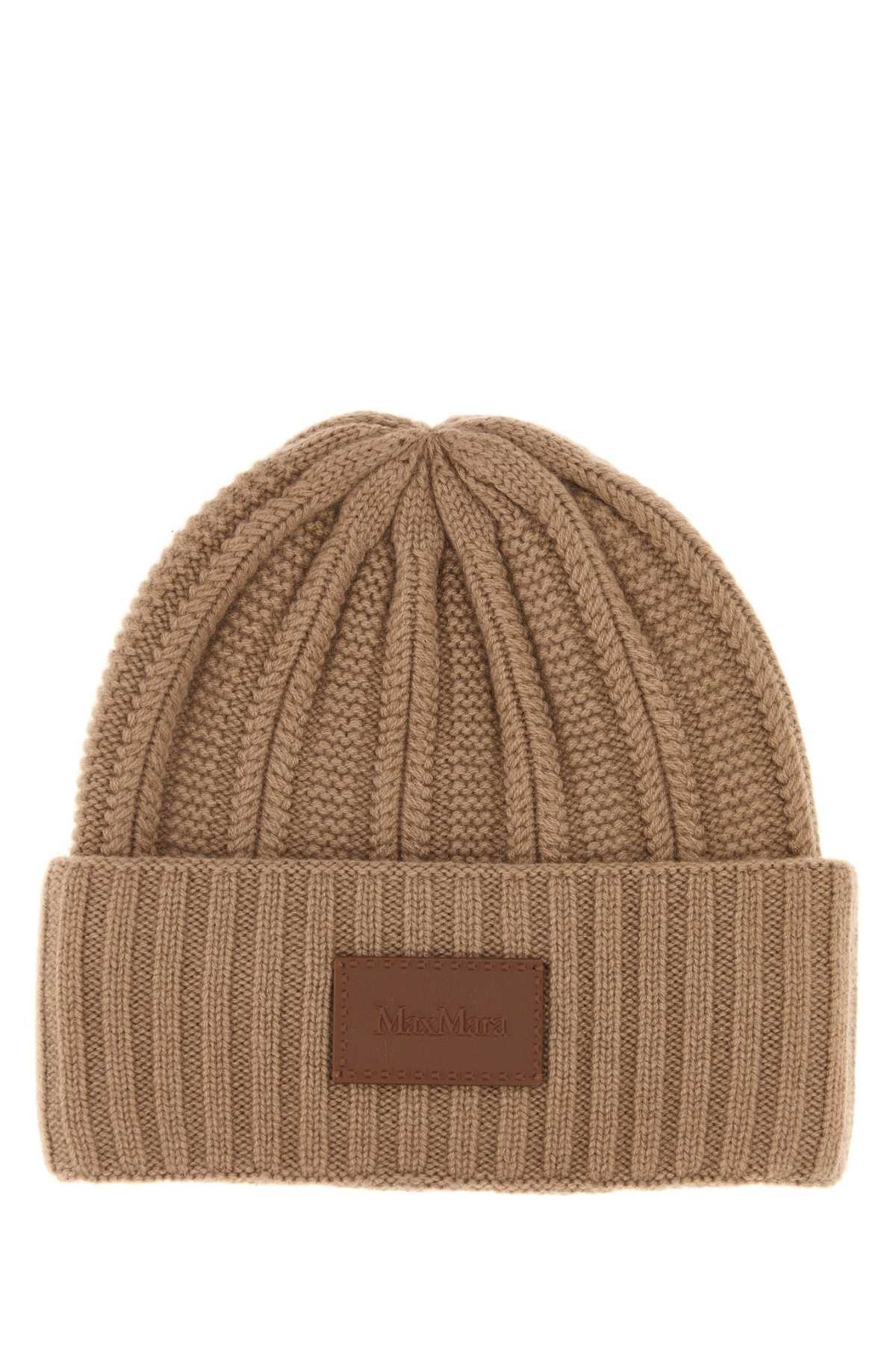 max mara biscuit cashmere macbeth beanie hat