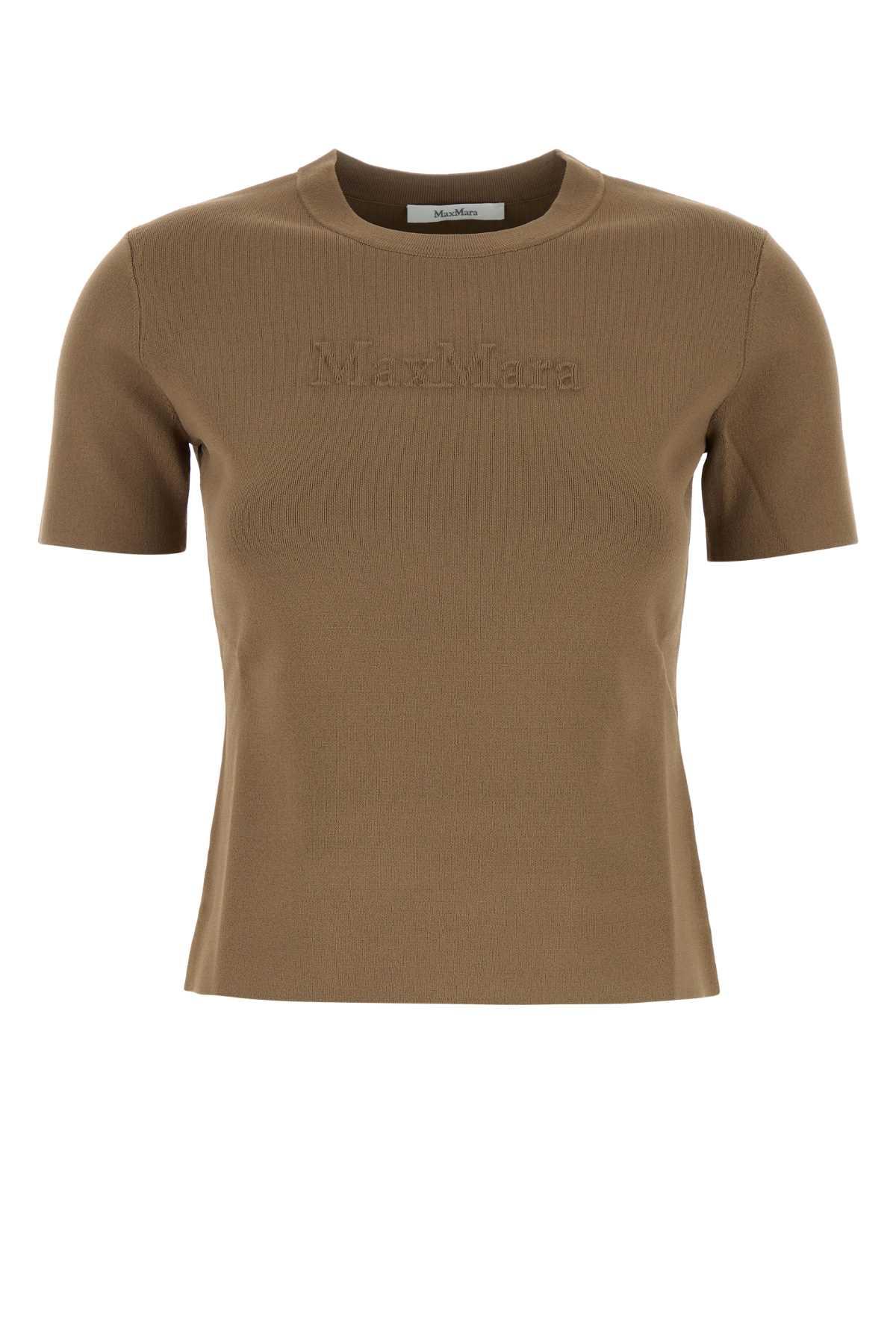 max mara biscuit viscose blend adelio t-shirt
