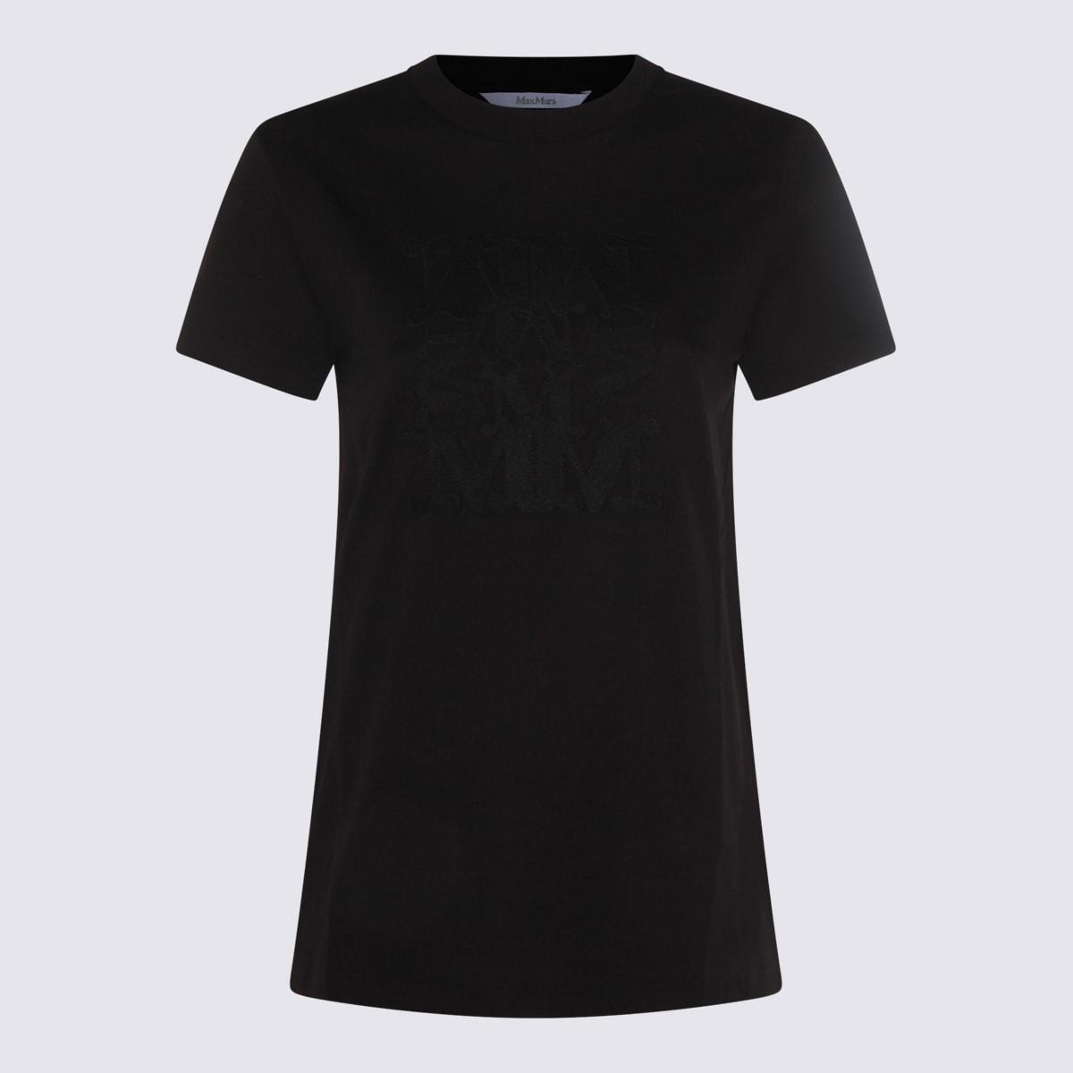 max mara black cotton bravo t-shirt