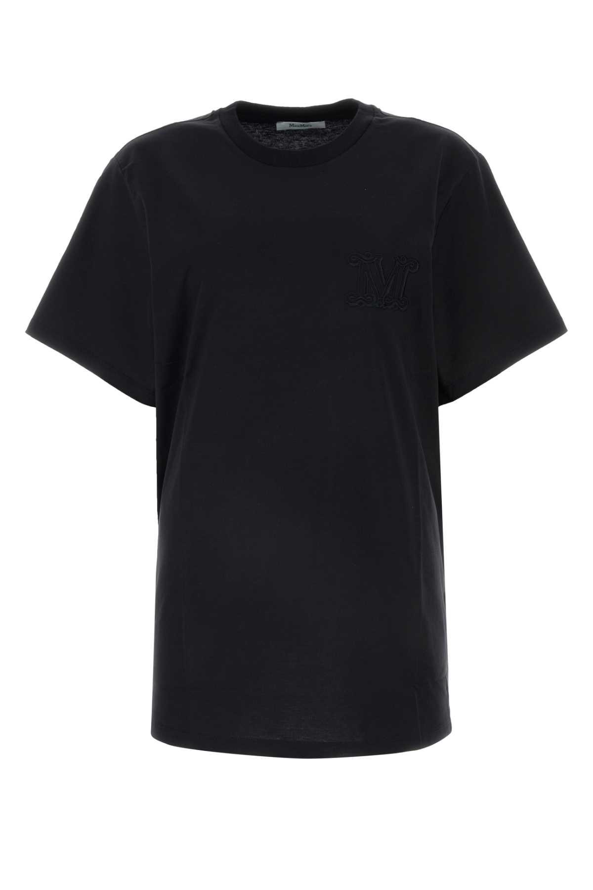 max mara black cotton mango t-shirt