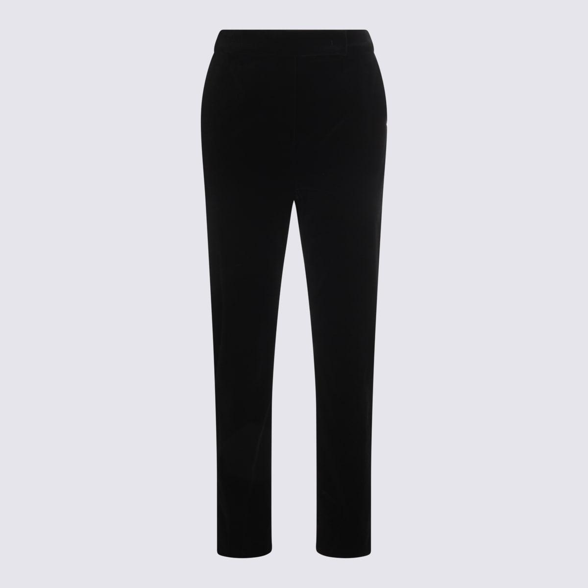 max mara black cotton pants