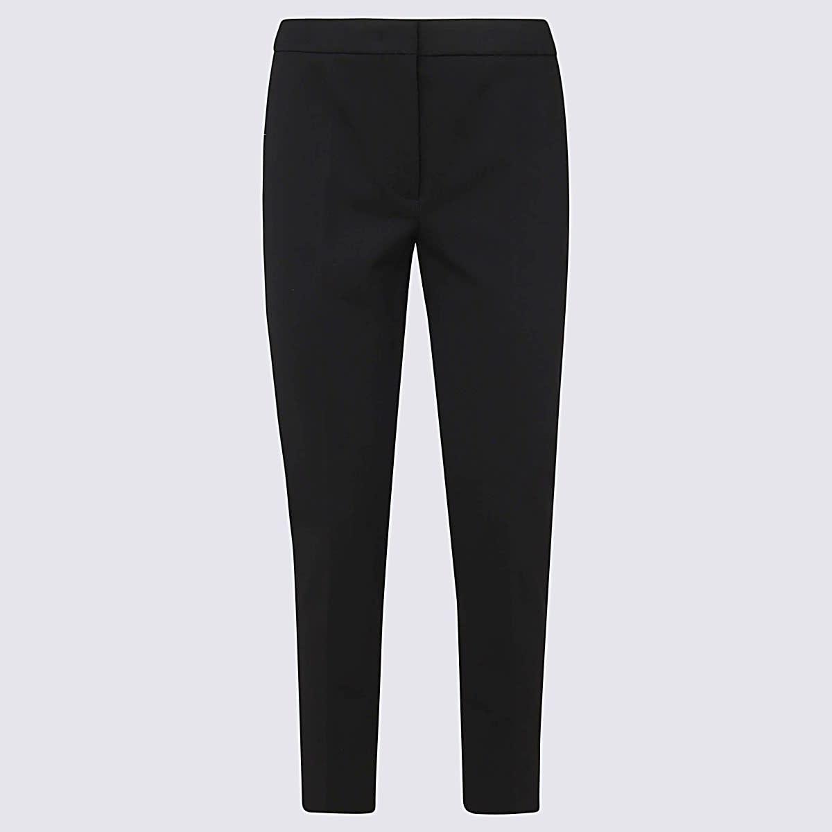 max mara black cotton pegno pants