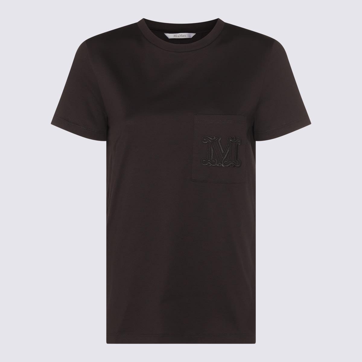 max mara black cotton t-shirt