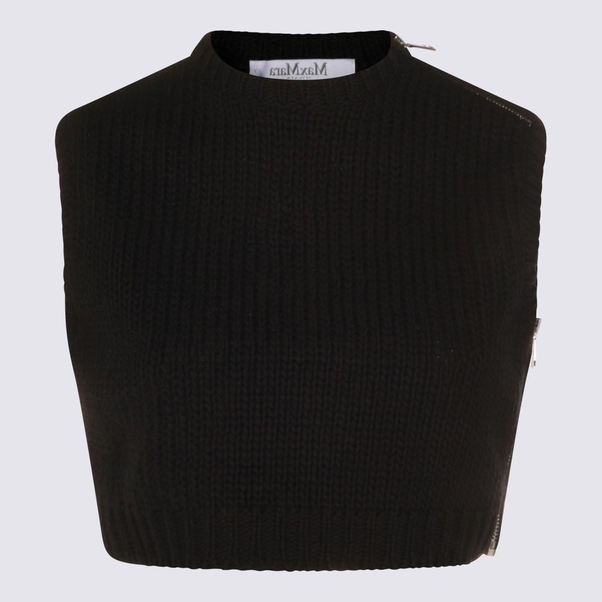 max mara black cotton top