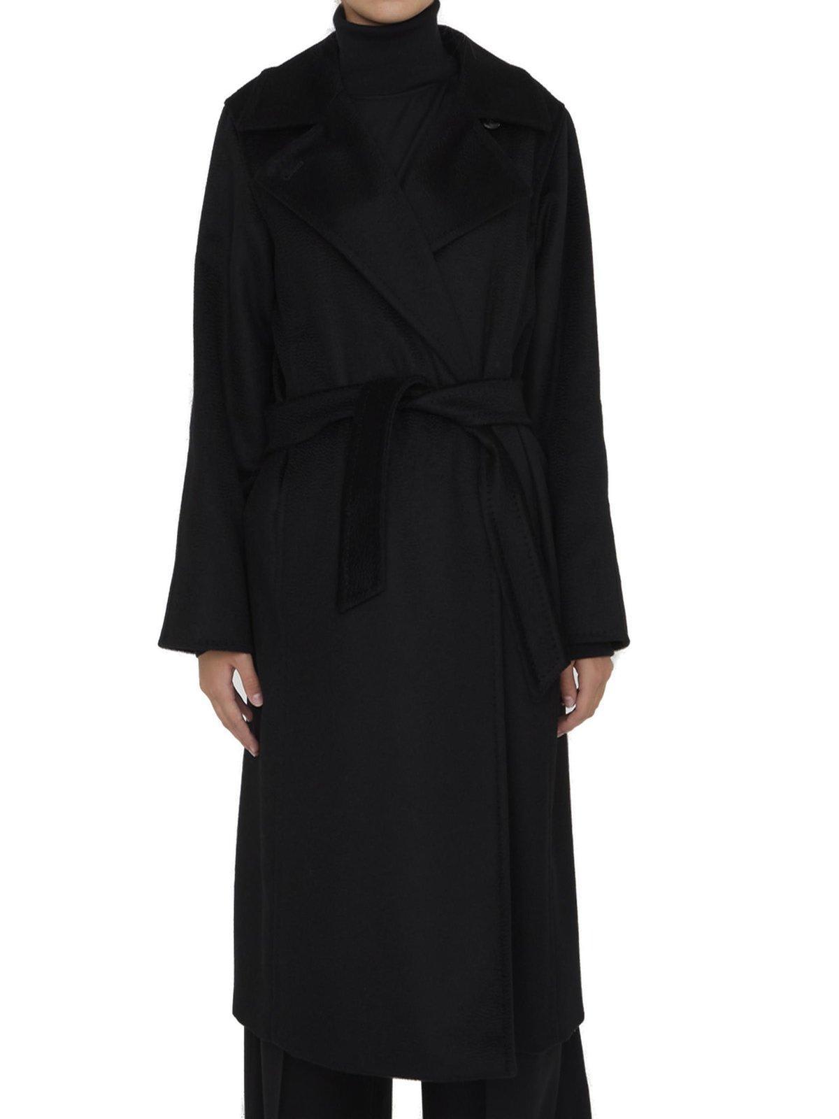 max mara black manuela icon coat