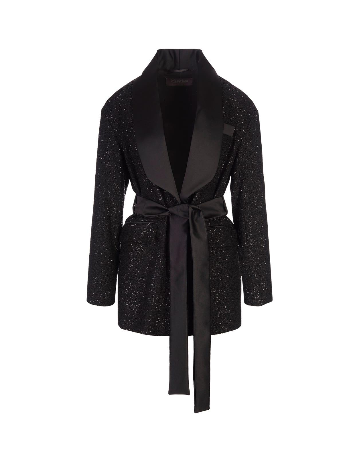 max mara black pau jacket