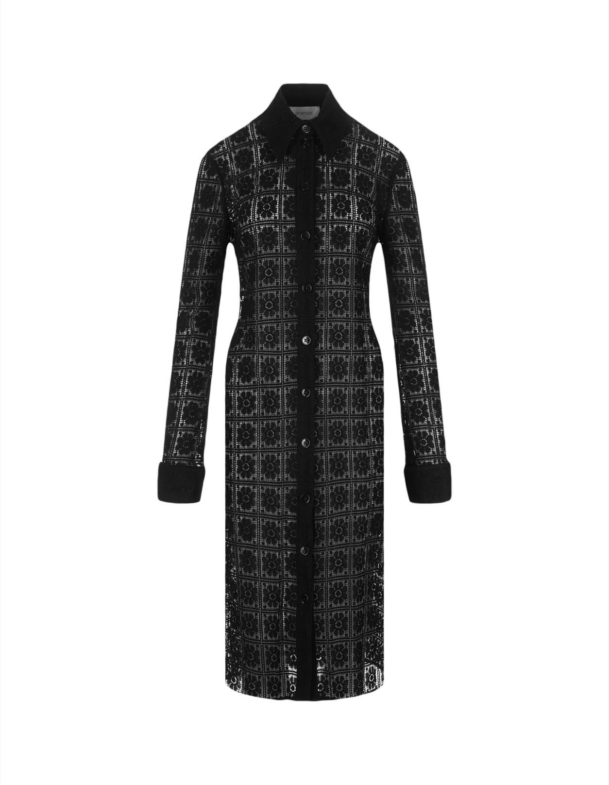 max mara black recente shirt dress