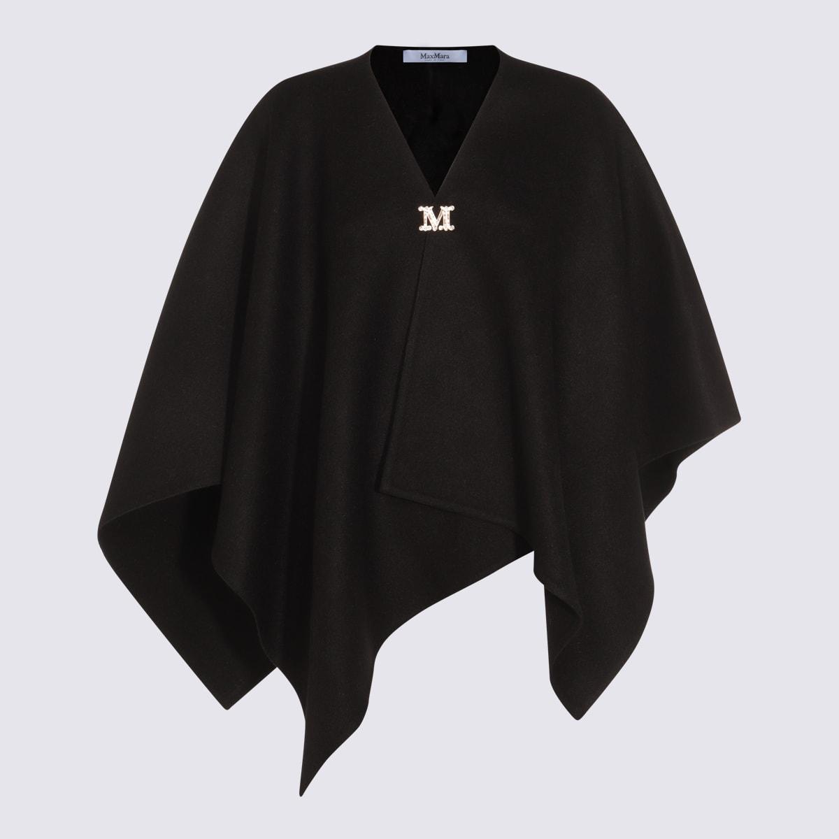 max mara black serra capes