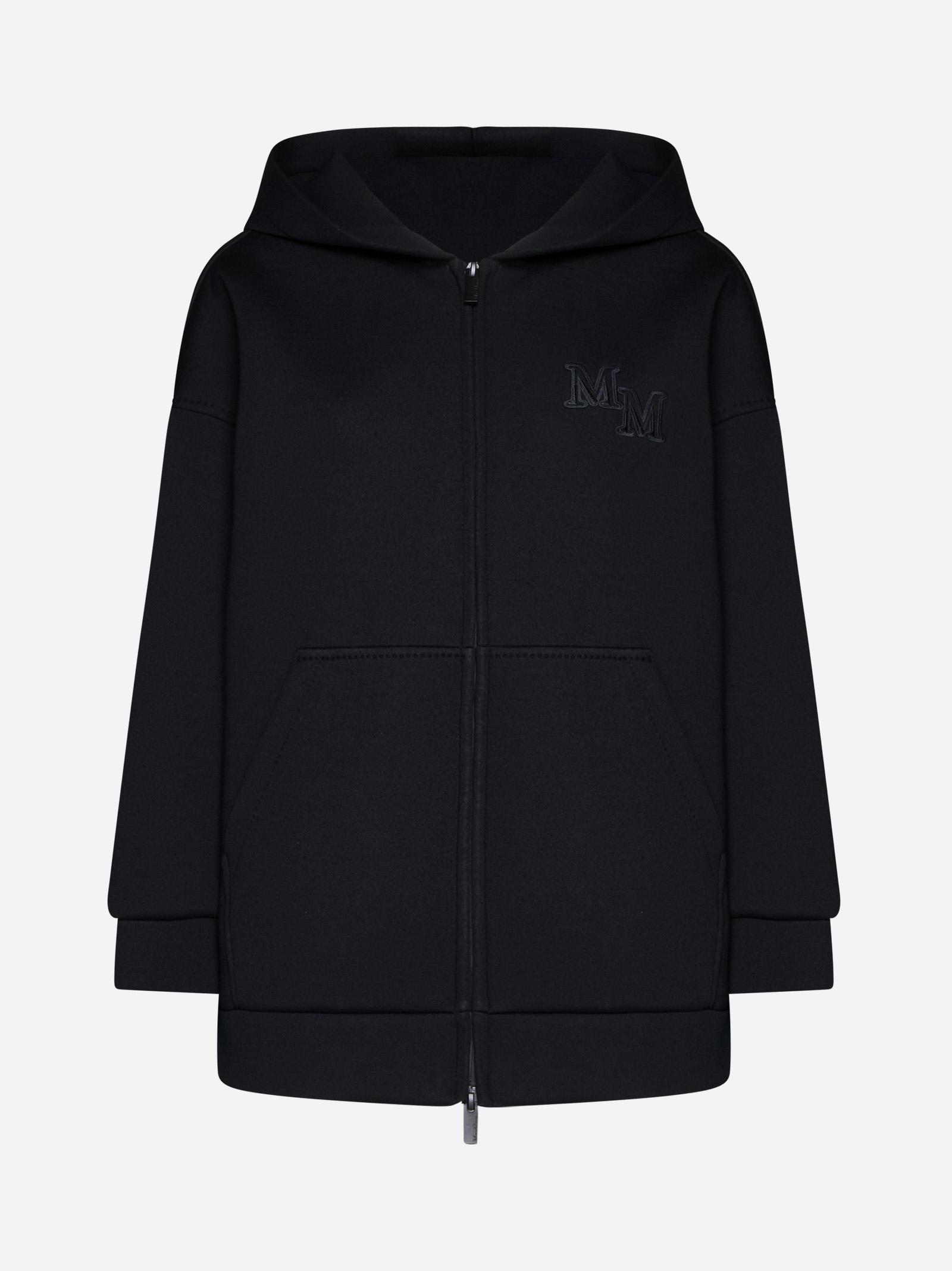 max mara black wool obbia sweatshirt