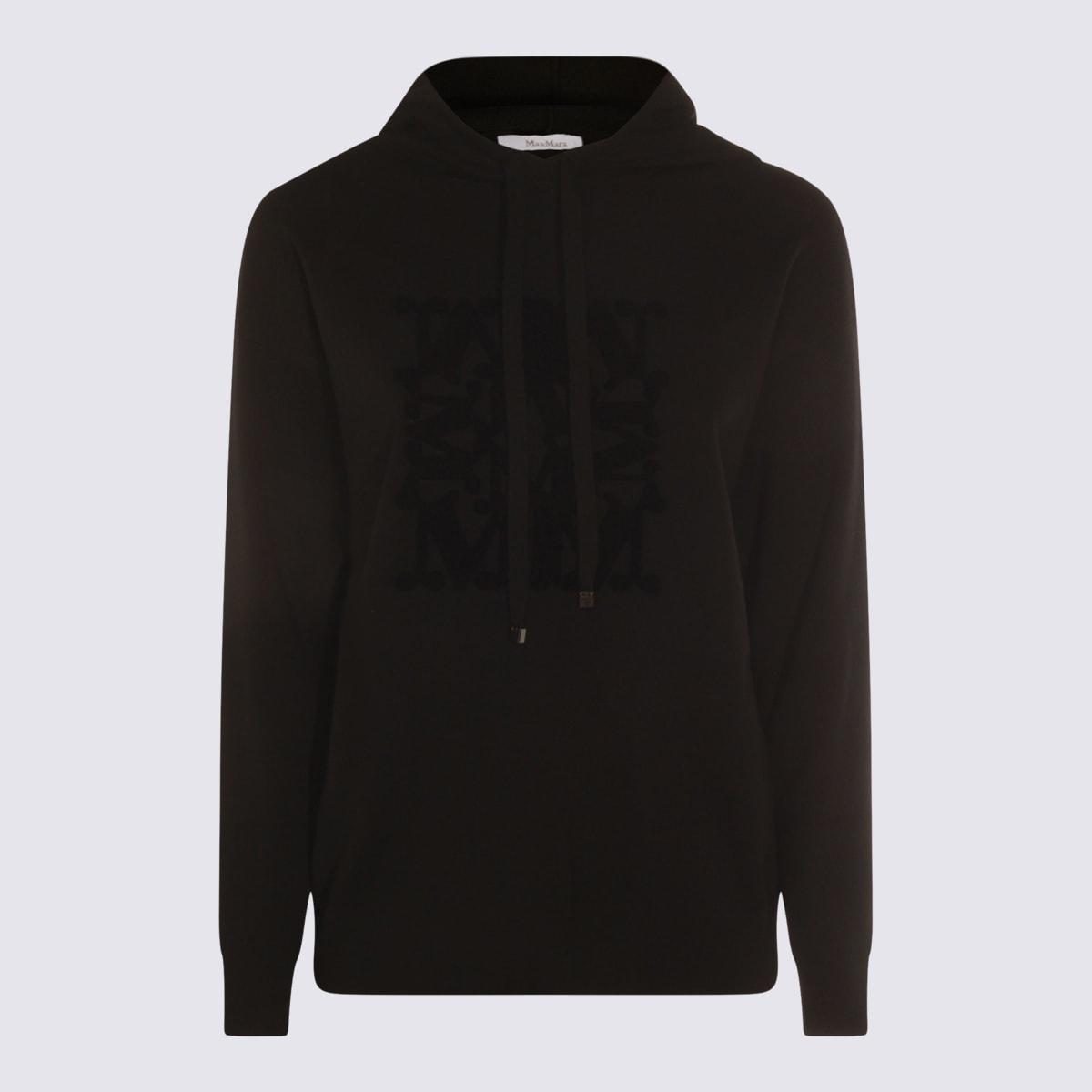 max mara black wool taddeo sweatshirt