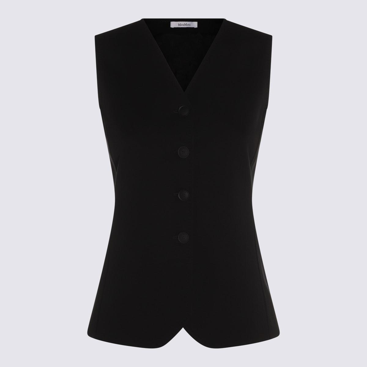max mara black wool top