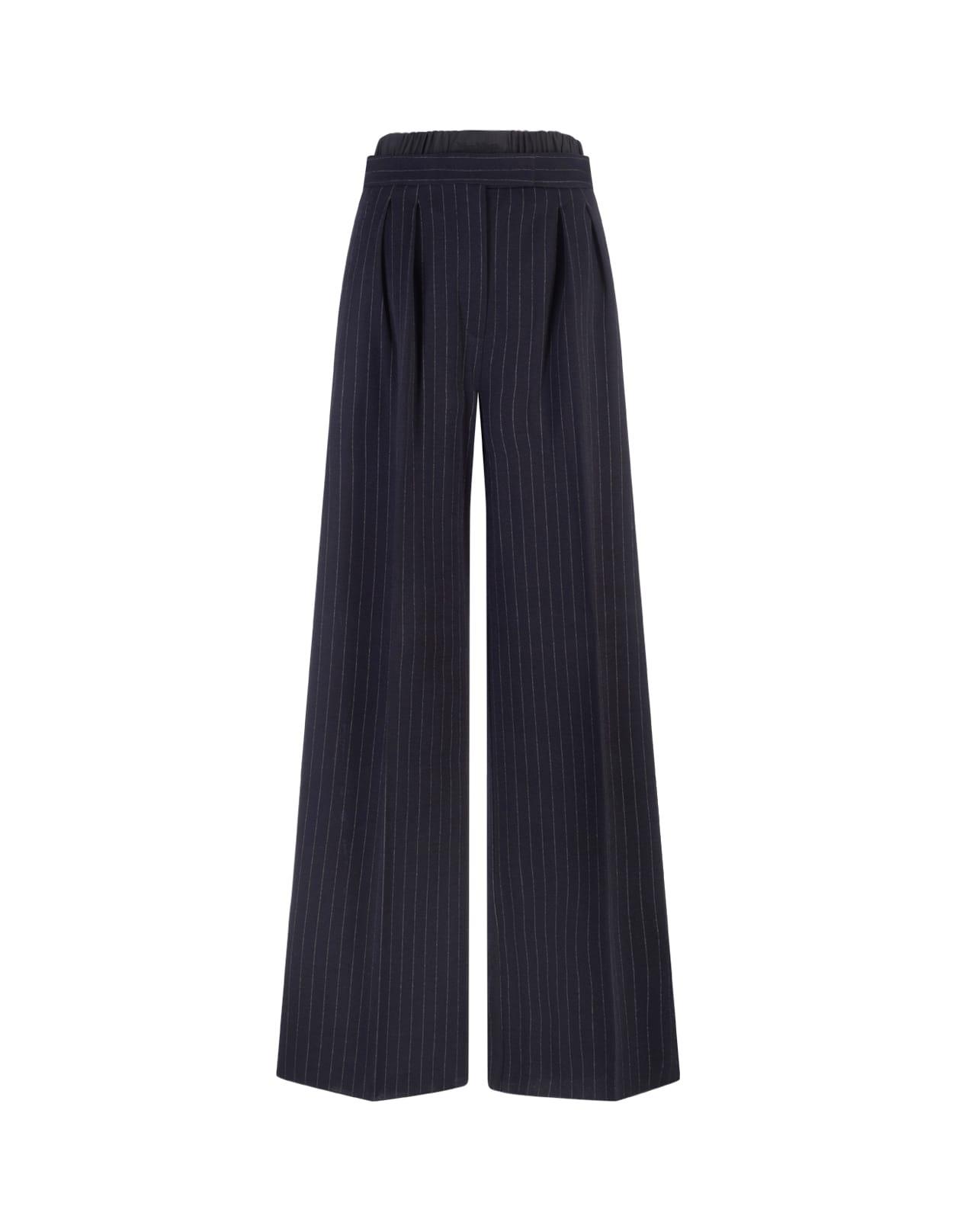 max mara blue piroghe trousers