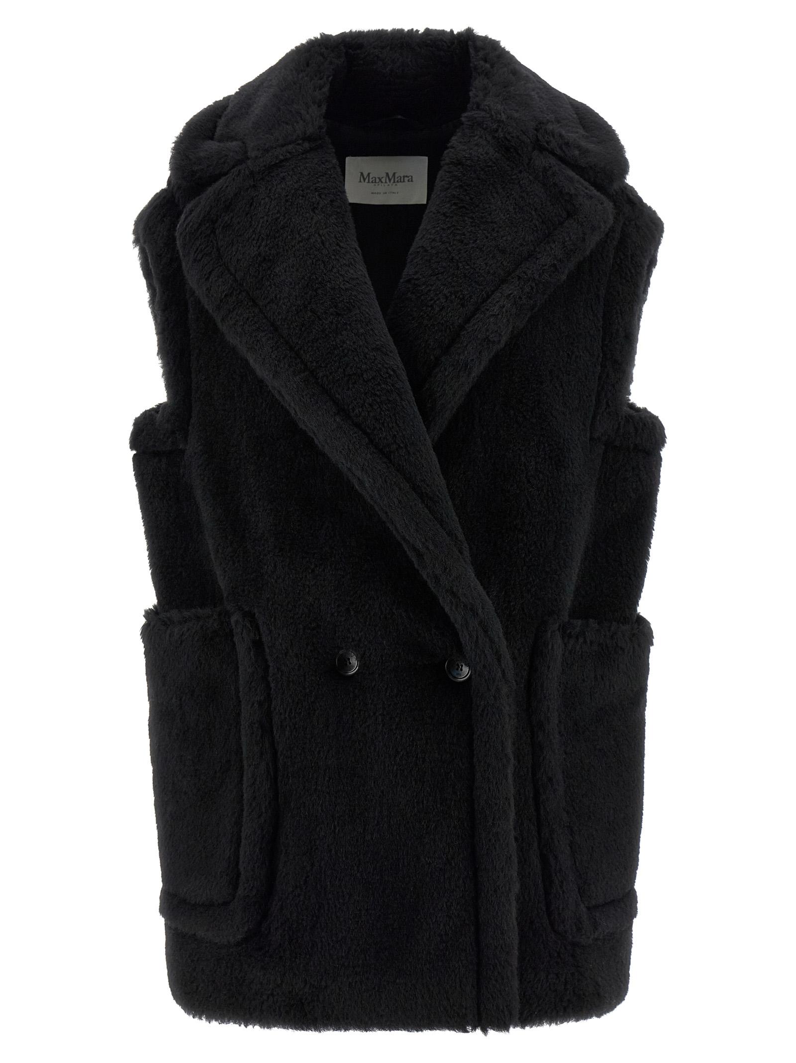 max mara bormida1234 vest black gilet - women