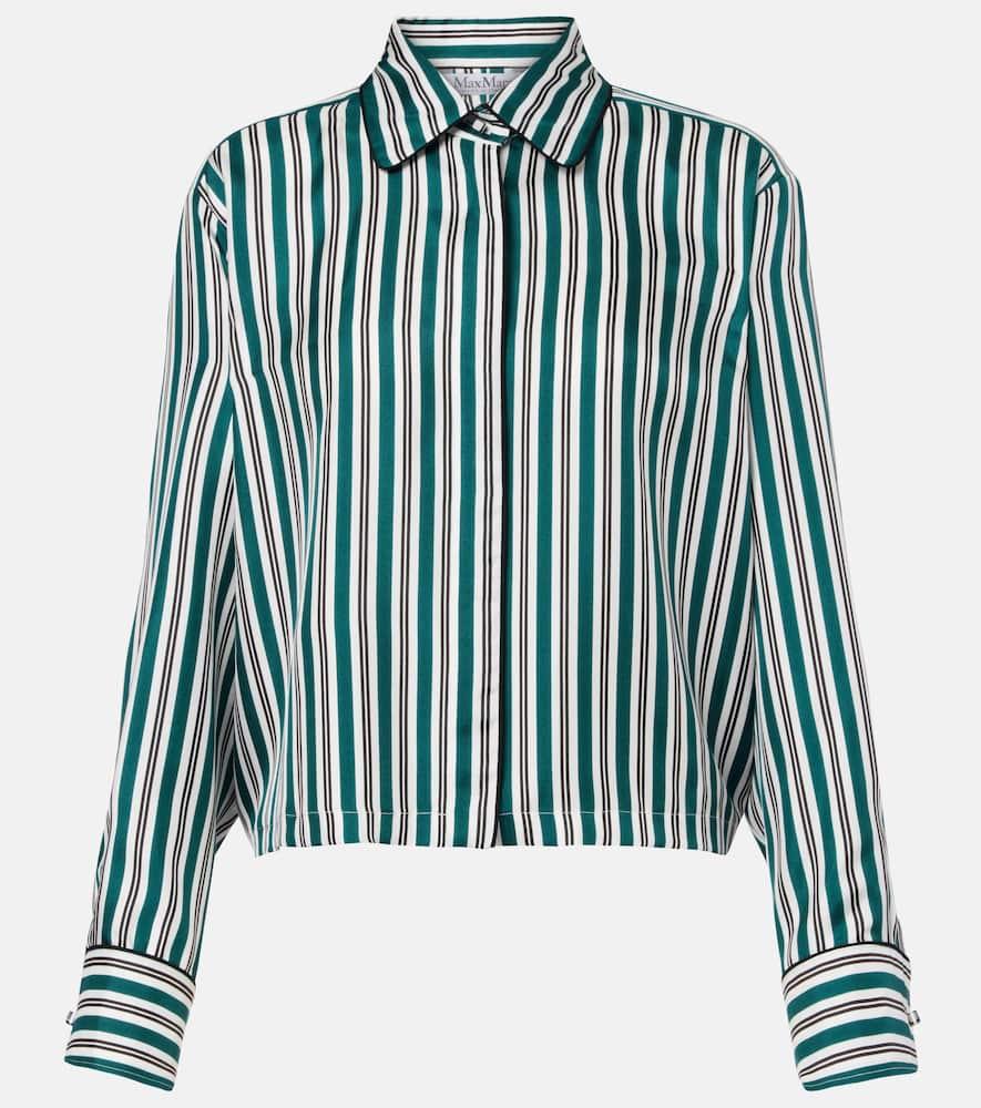 max mara brama striped silk shirt