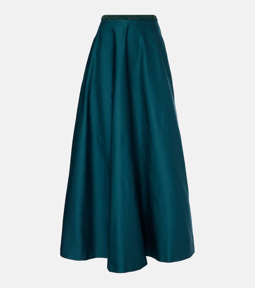 max mara brasile embellished maxi skirt