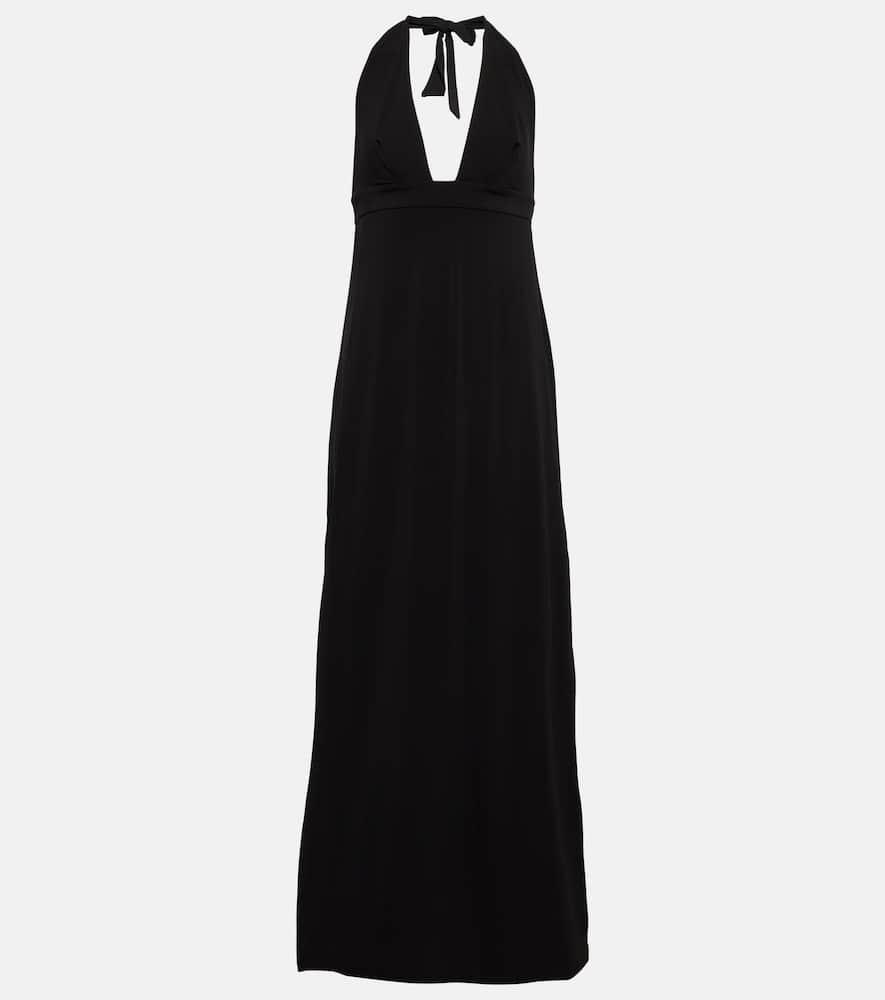 max mara break jersey maxi dress