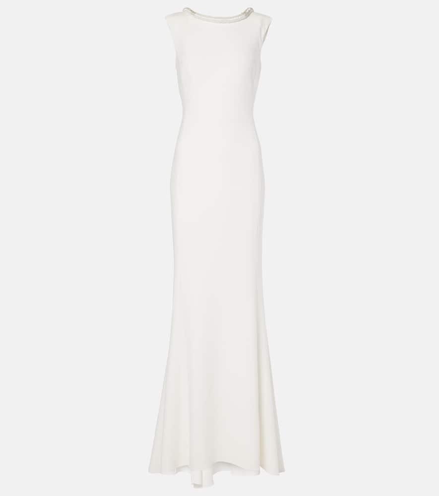 max mara bridal corsica embellished cady gown