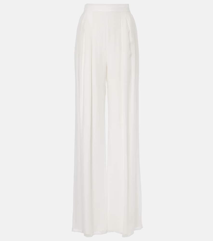 max mara bridal lampo silk chiffon wide