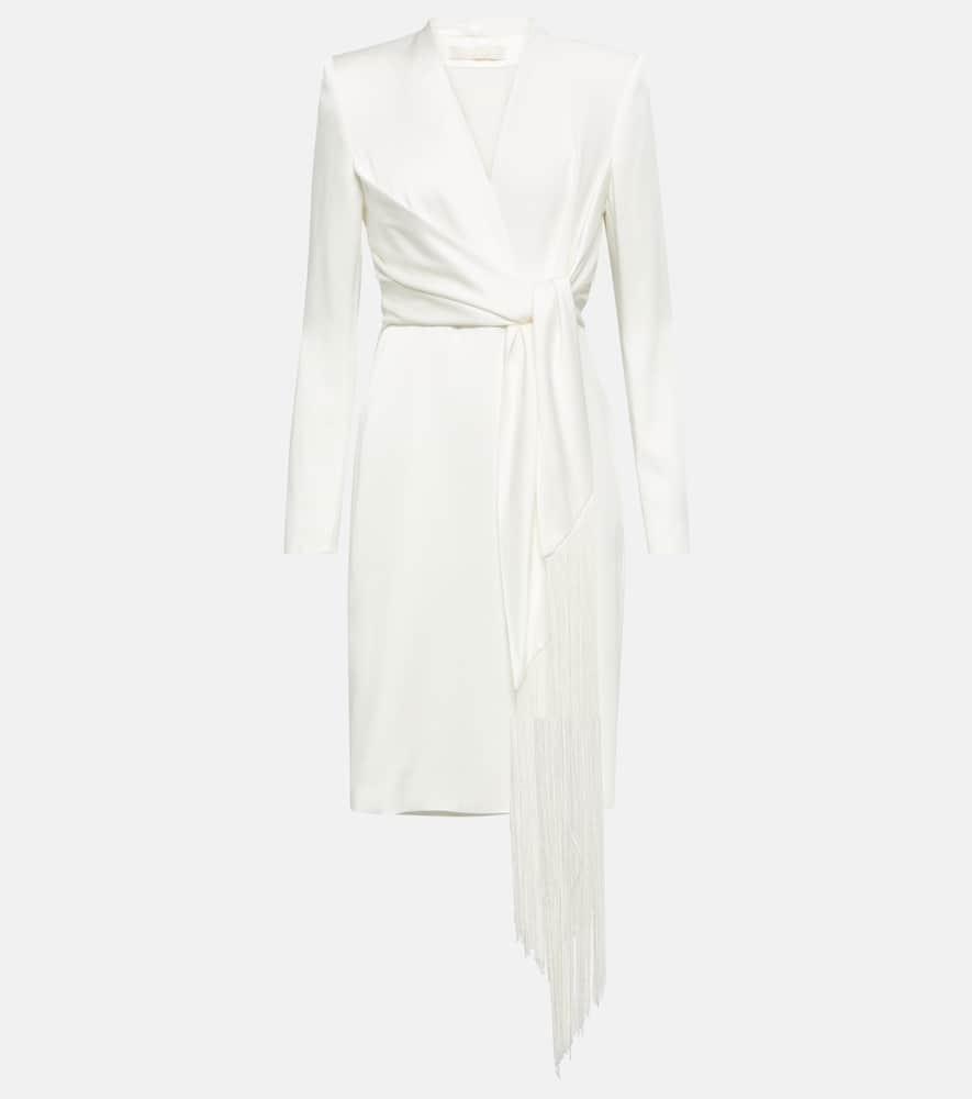 max mara bridal maura satin wrap dress