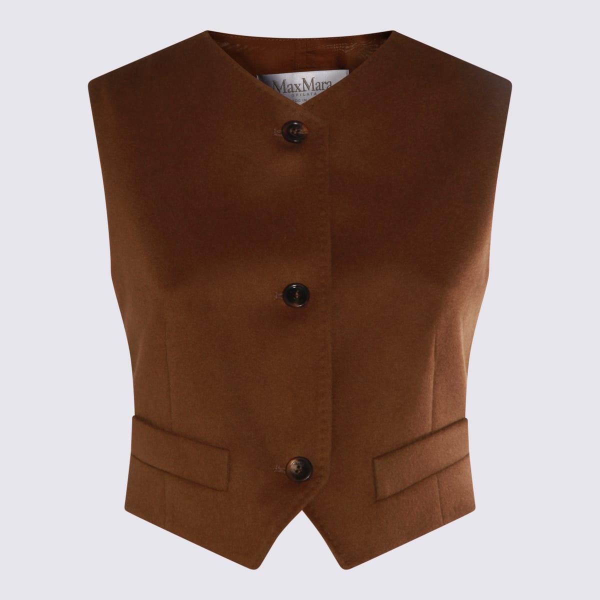 max mara brown wool edda top