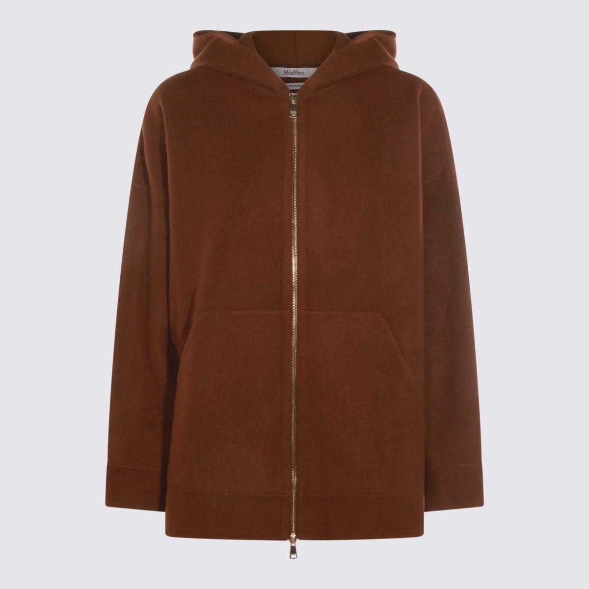 max mara brown wool etuania sweatshirt