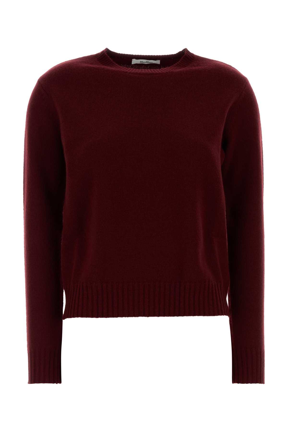 max mara burgundy cashmere cinema sweater