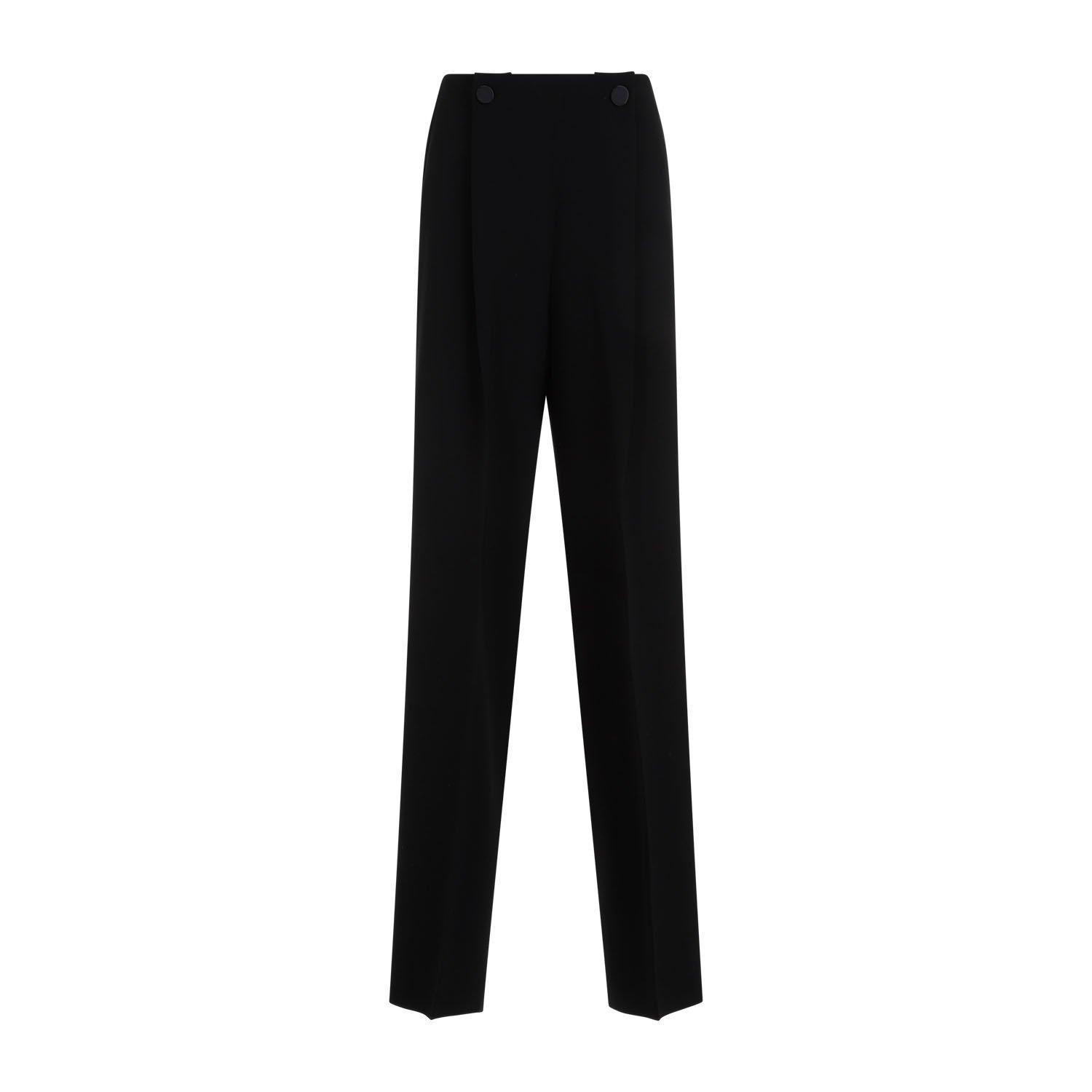 max mara button detailed straight-leg pants