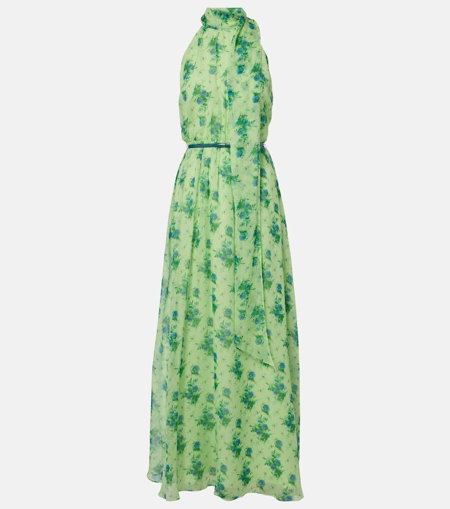 max mara cactus halterneck silk gown