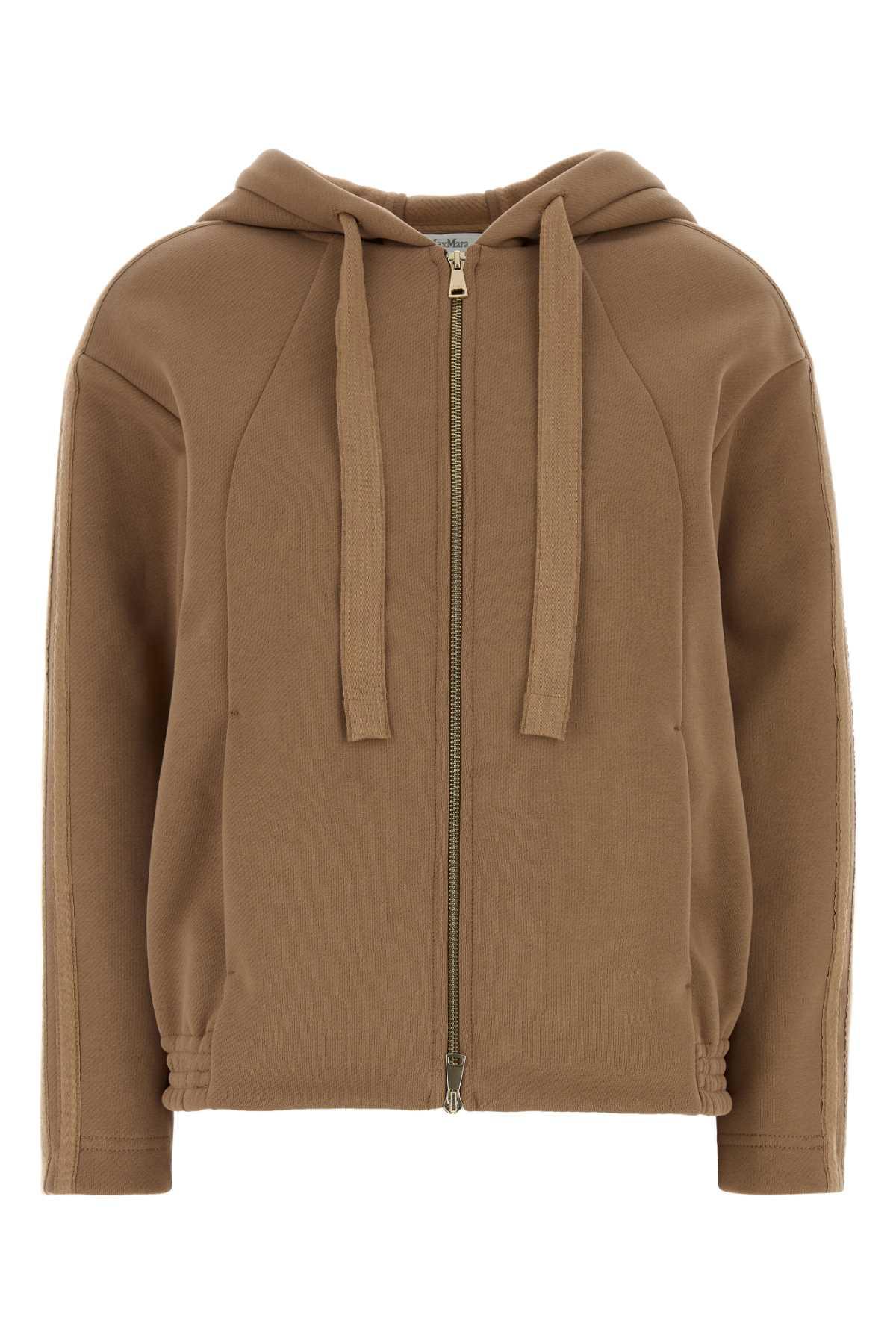 max mara camel cotton omelia sweatshirt