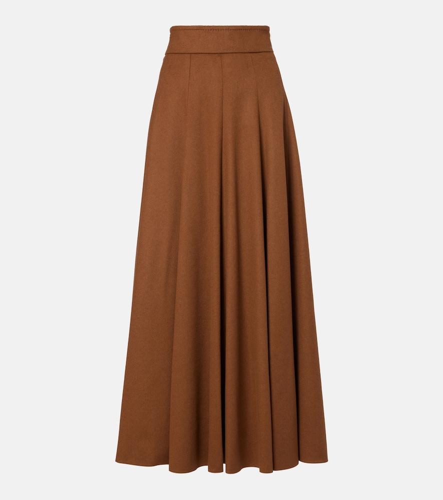 max mara camel hair maxi skirt
