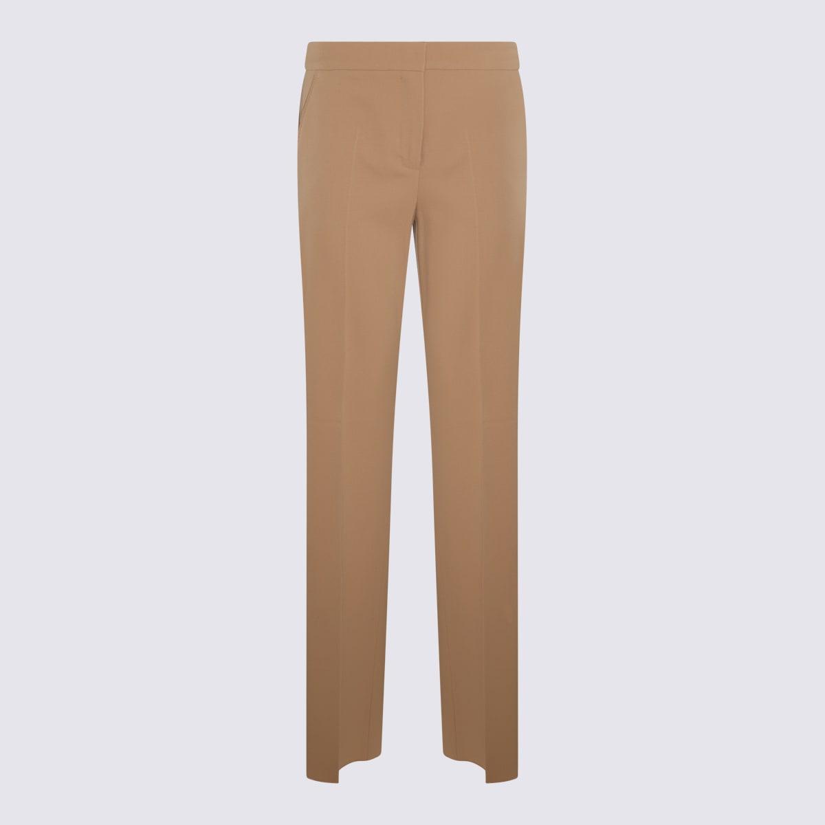 max mara camel virgin wool fianco pants