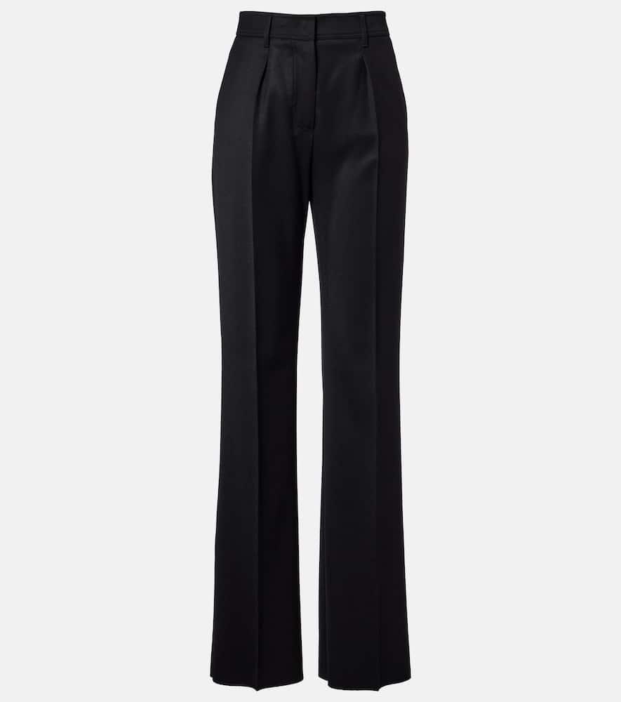 max mara cannes virgin wool straight pants