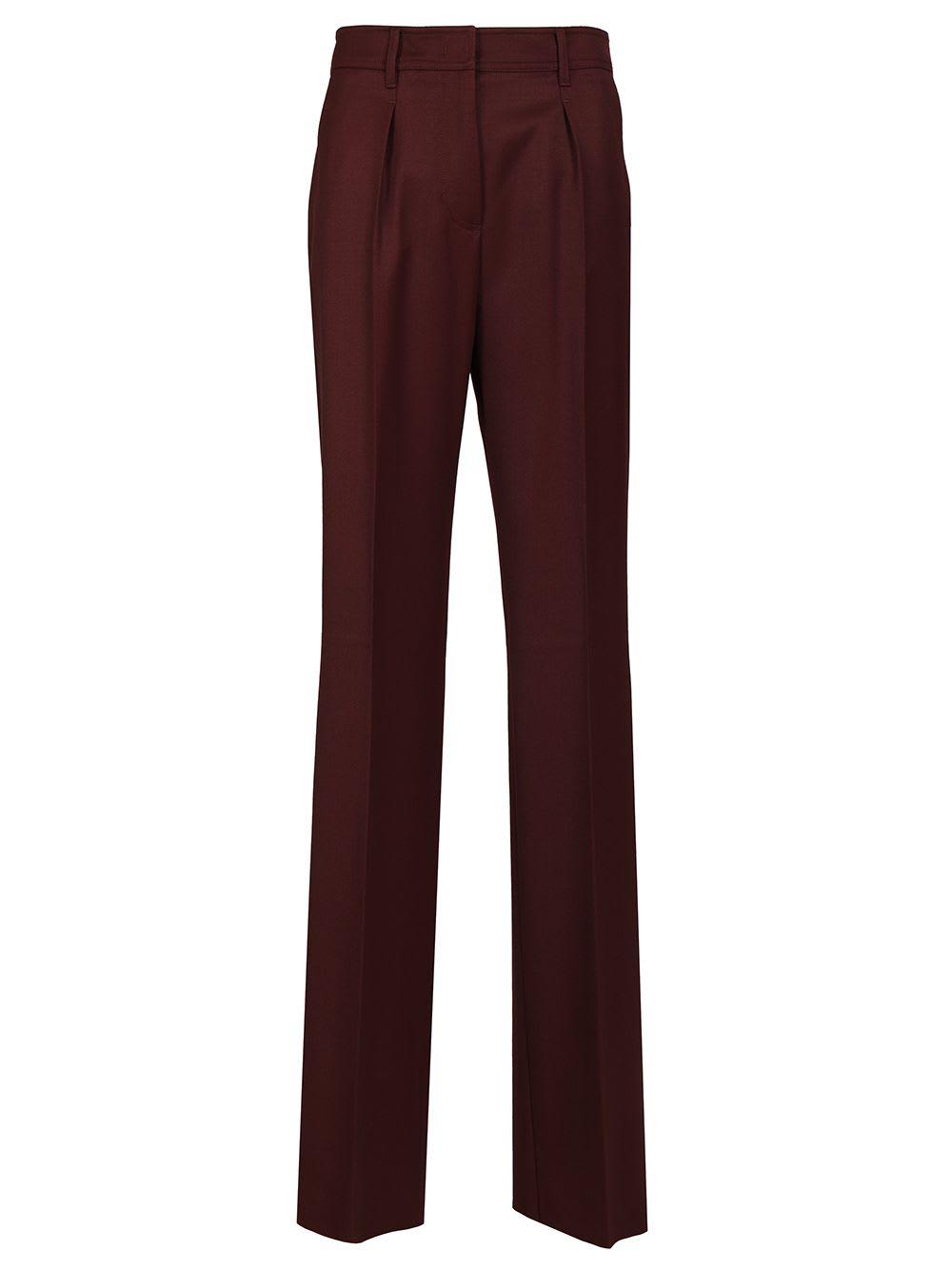 max mara cannes wide leg wool gabardine trousers