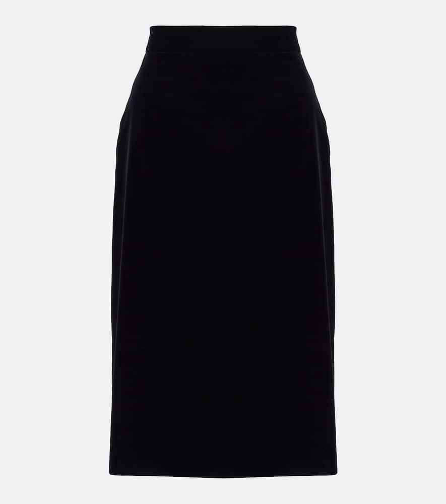max mara capo cotton midi skirt