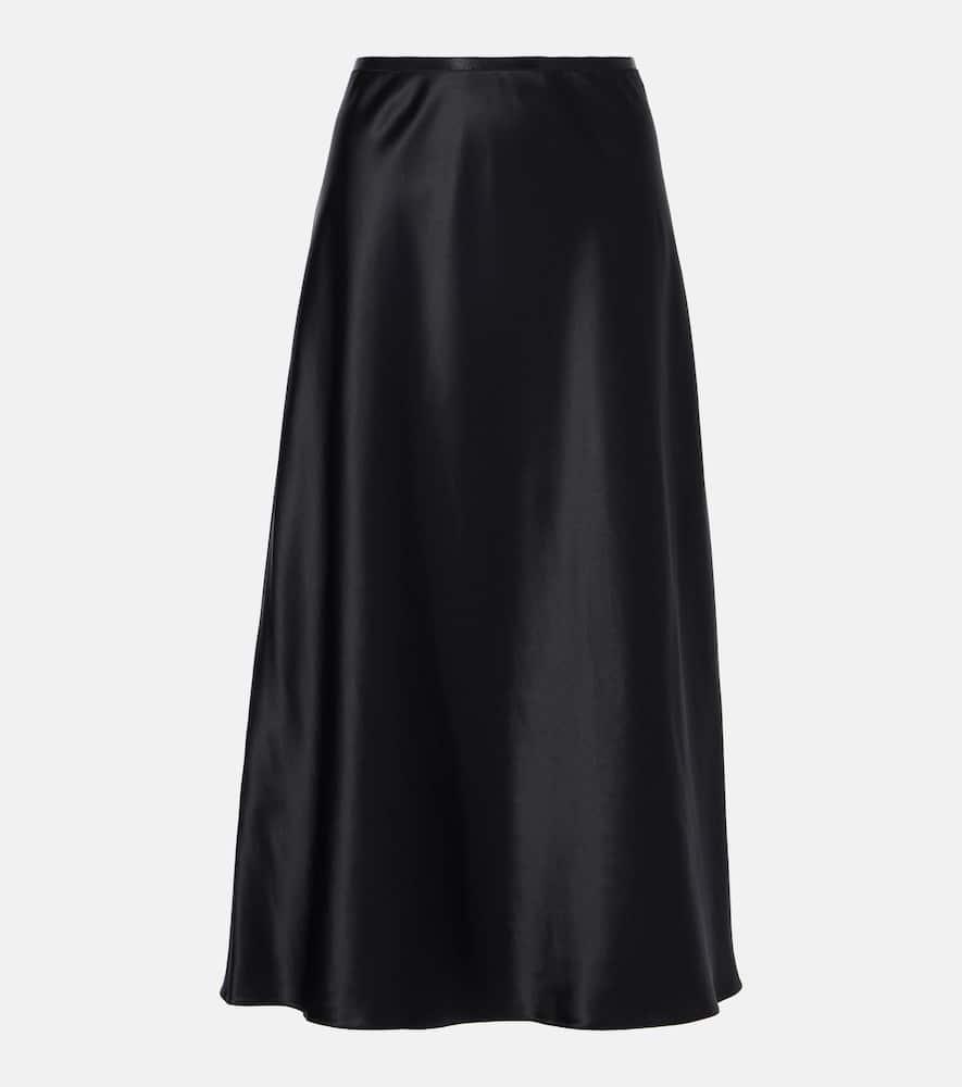 max mara carnet silk midi skirt