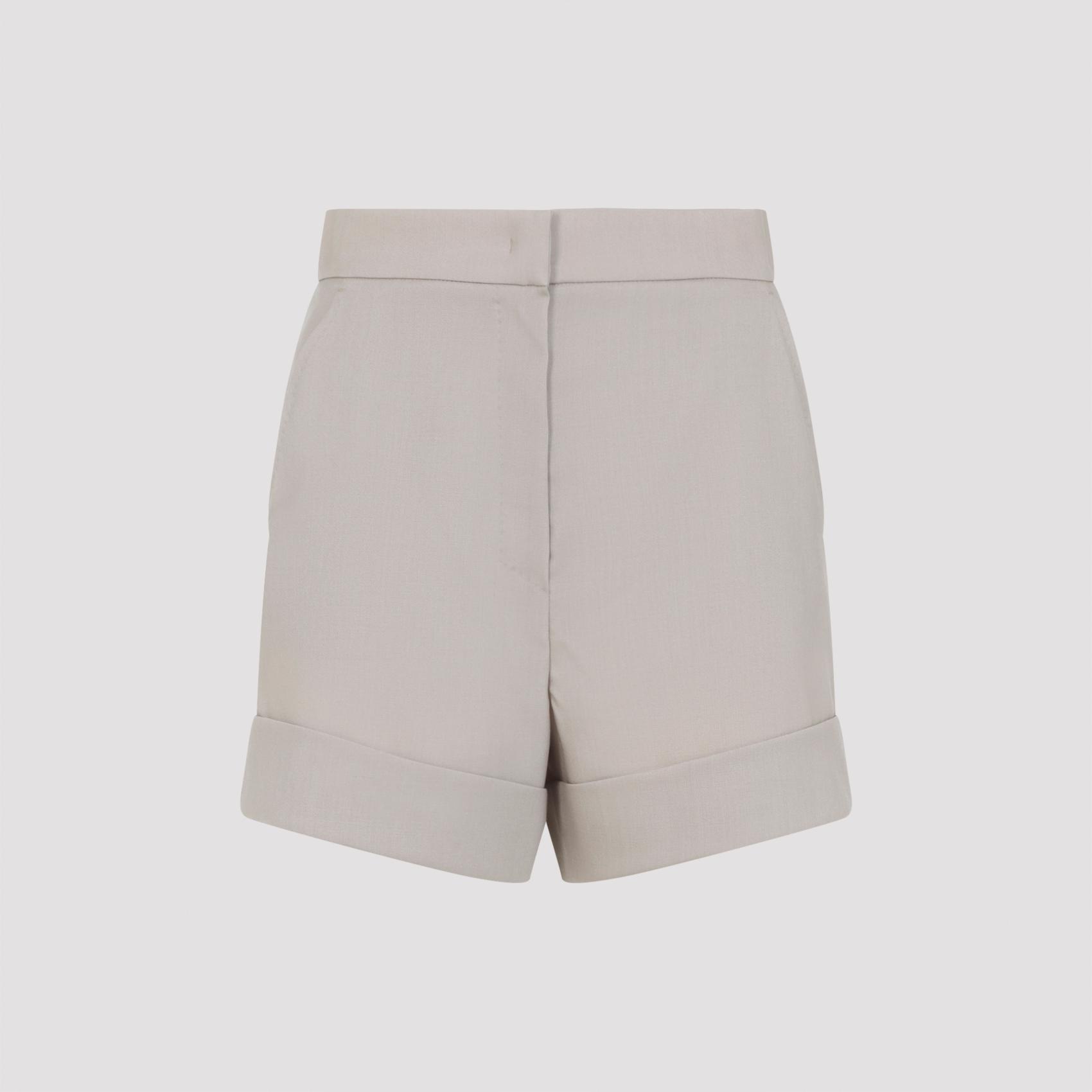 max mara celebre shorts nude & neutrals virgin wool mohair silk pant - women
