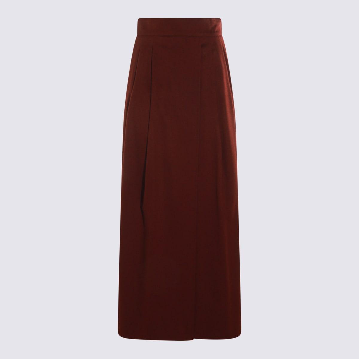 max mara cherry wool zattera skirt