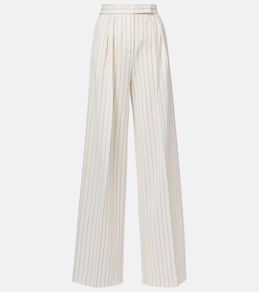 max mara clarion cotton and linen straight pants