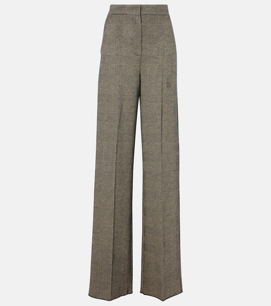 max mara cognac houndstooth wool