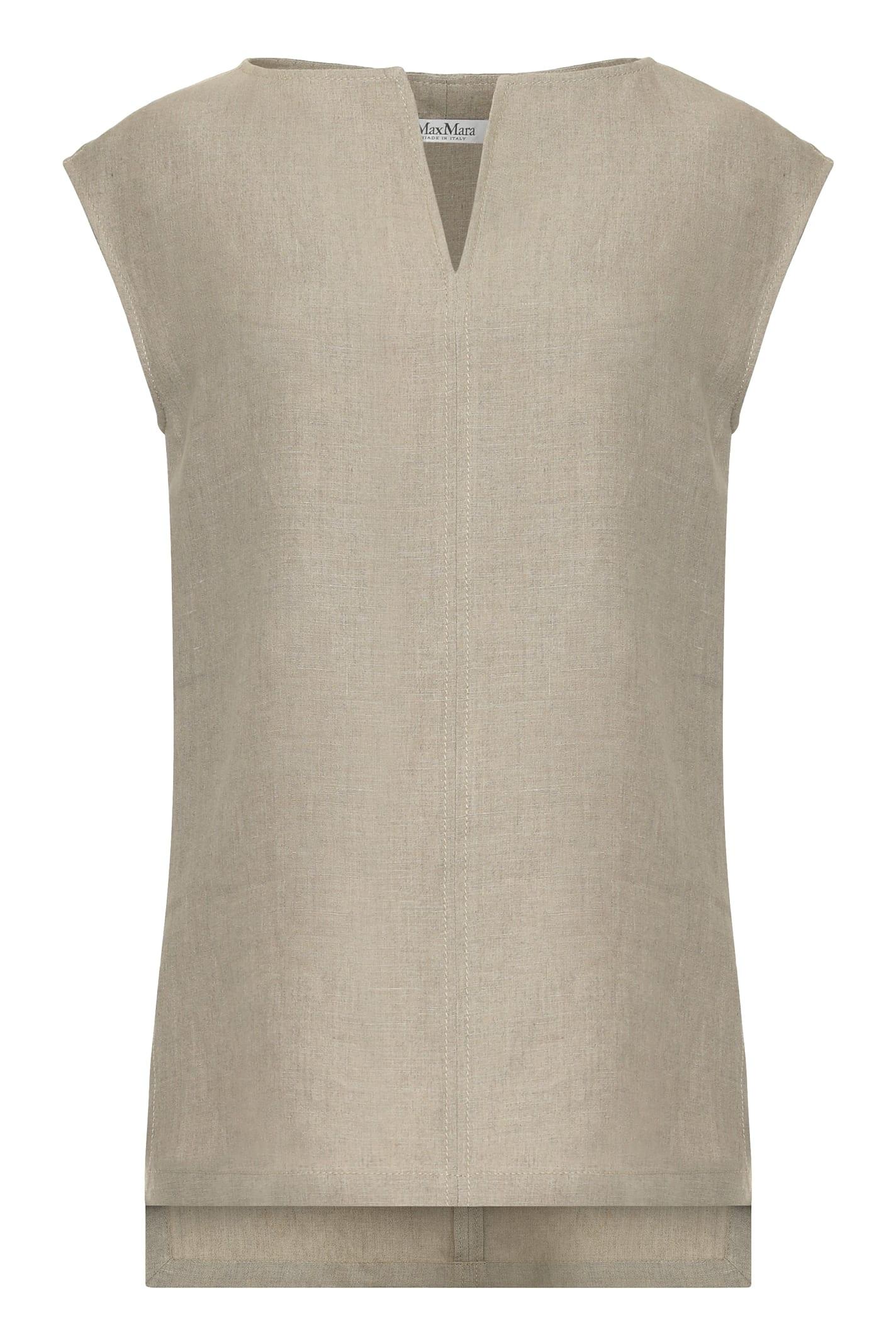 max mara colimbo linen blouse