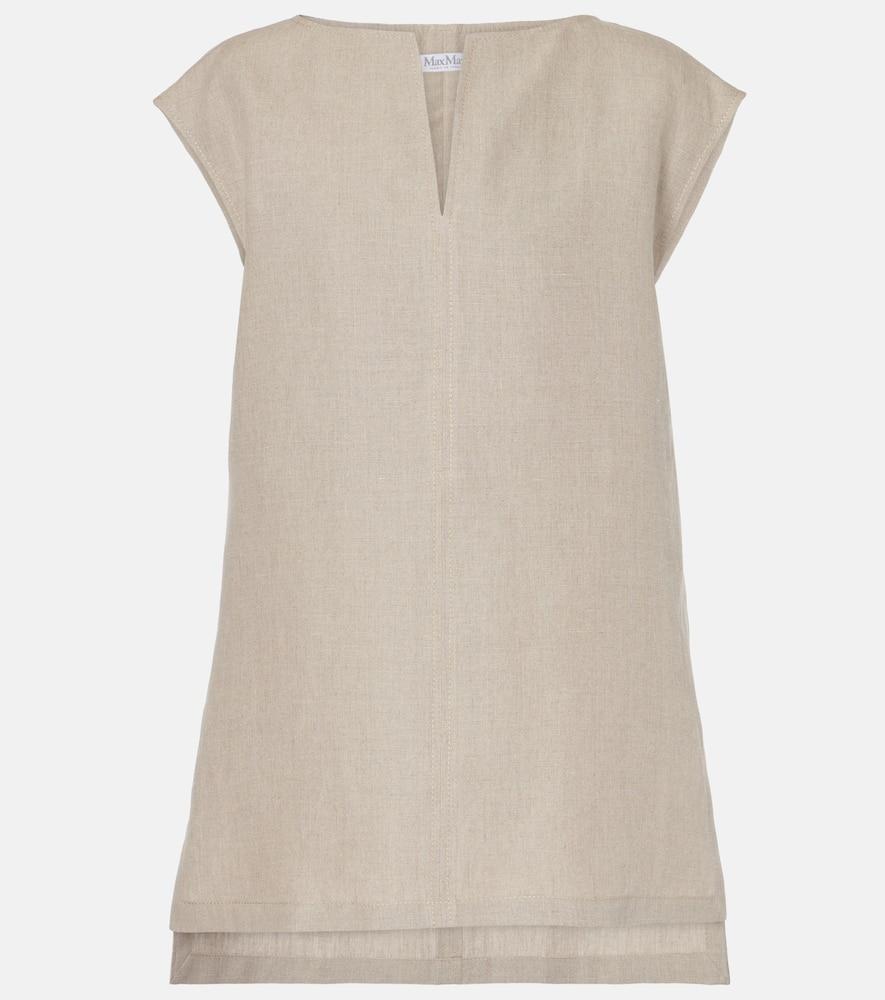 max mara colombo linen top