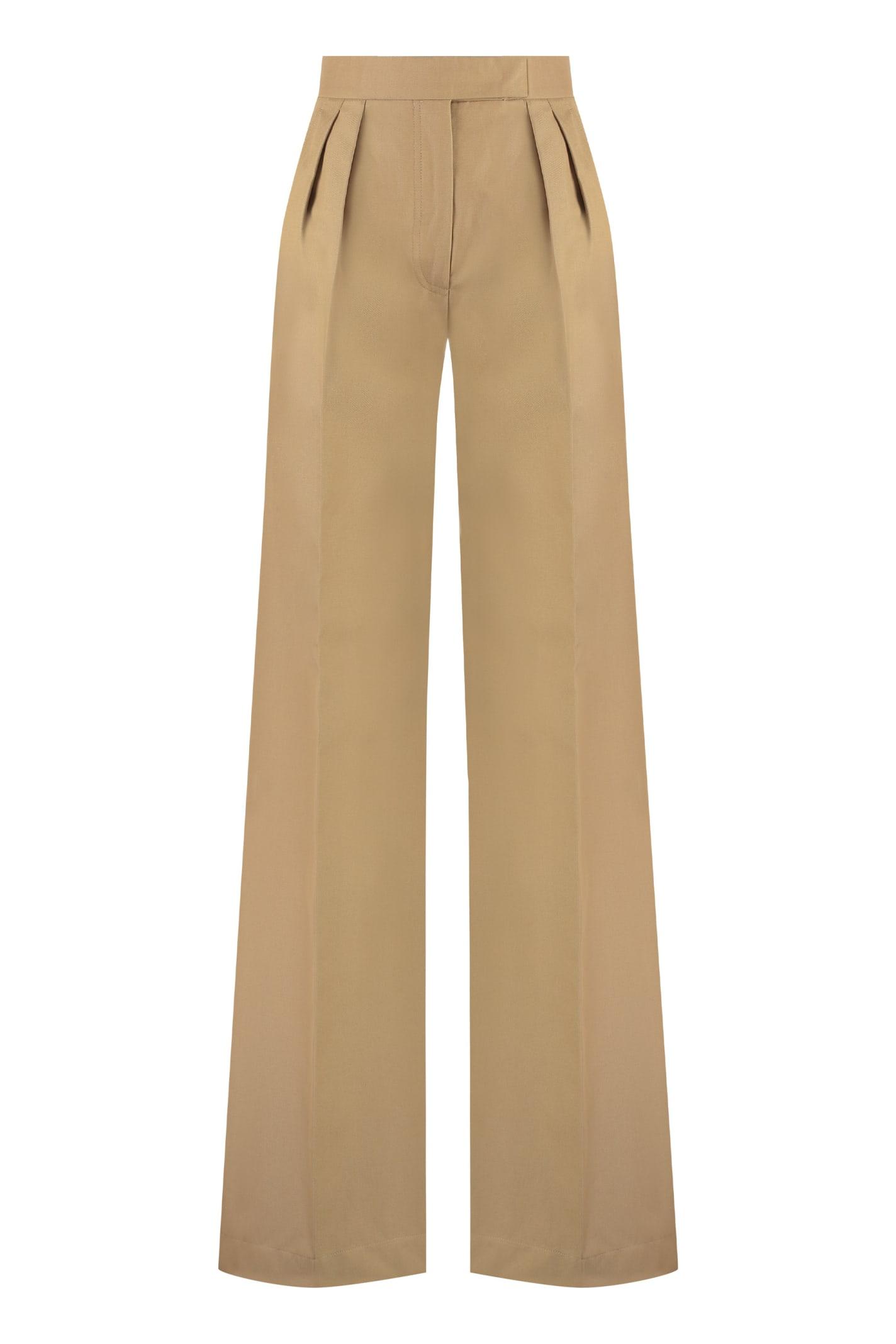 max mara corte cotton trousers