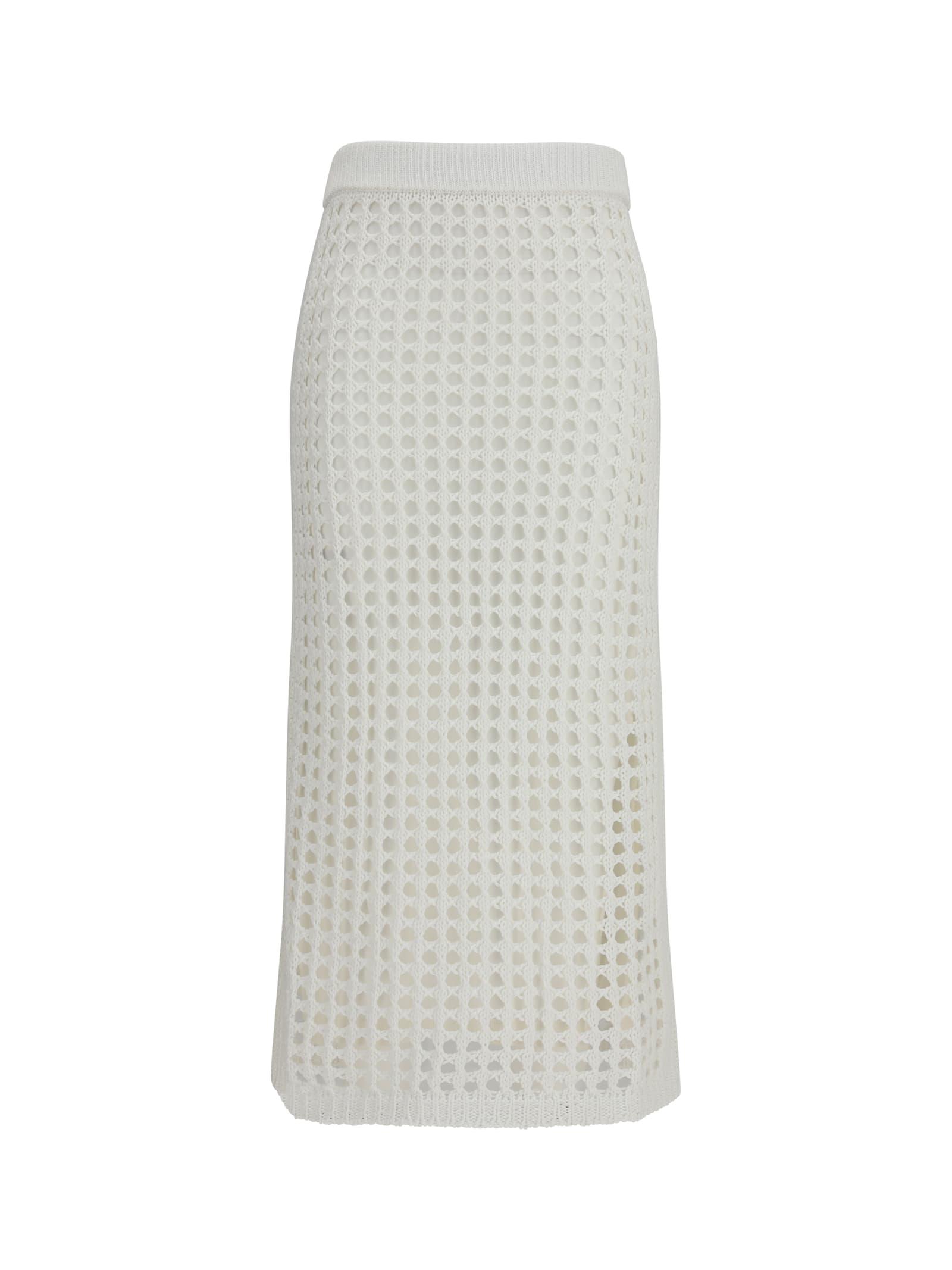 max mara cotton mesh skirt