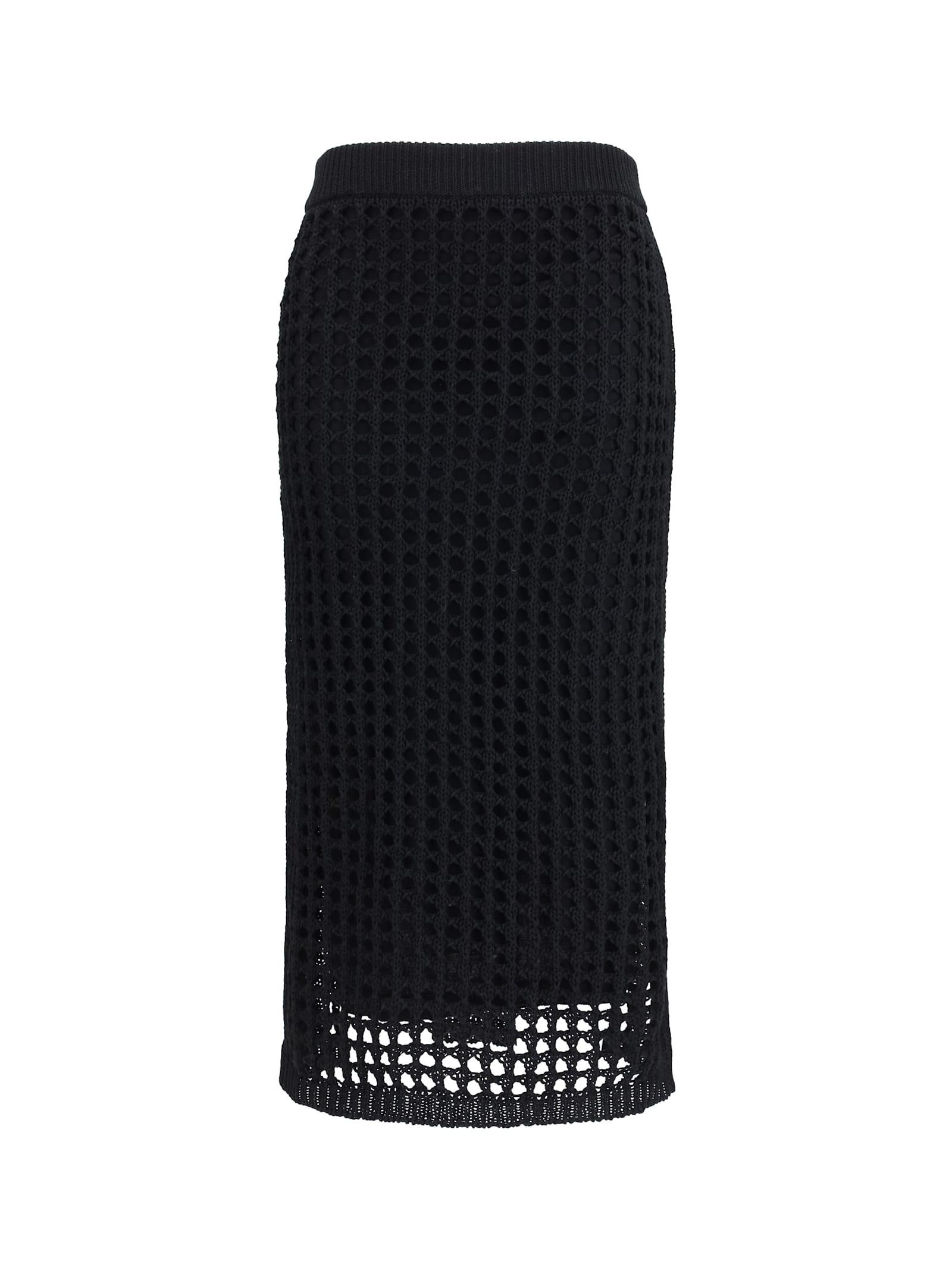 max mara cotton mesh skirt