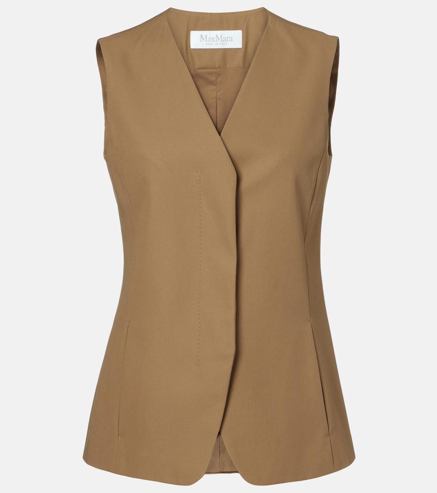 max mara cotton twill vest