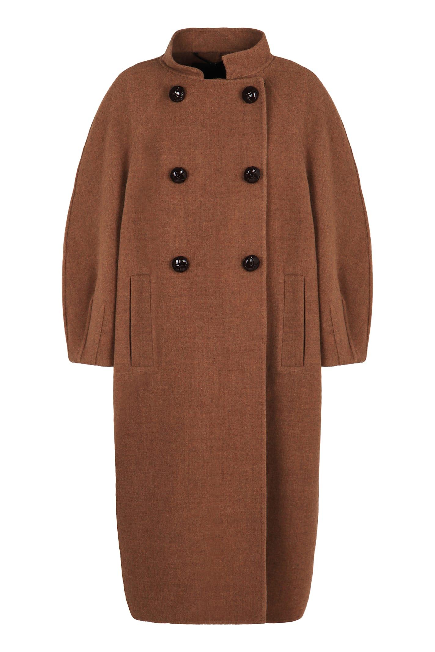 max mara couture coat in double wool