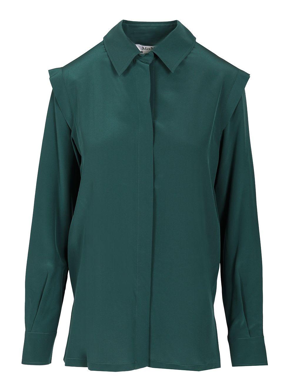 max mara crêpe de chine shirt